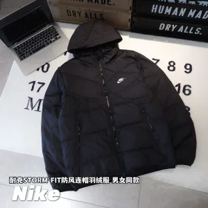 Designer AAA Nike Down Jacket Ash Duck Nylon Fabric