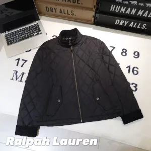 Super Clone Luxury Ralph Lauren Outerwear Blue Nylon Corduroy Fabric