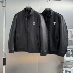 High Quality Reps Burberry Coat Red Streetwear Sophistication Autumn Winter