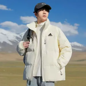 High Quality Adidas Outerwear Blue Duck Down Winter