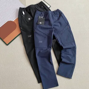 High Quality Archaeopteryx Trousers Red Fleece Unrestricted Movement Quick-Drying Zippered Pocket