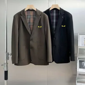 Luxury AAA Fendi Suits Ash Cashmere Simple Design High-End Style Autumn Winter