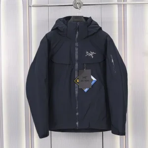 Designer Archaeopteryx Jackets Red Gore-Tex Goose Down Adhesive Mesh Winter Zippered Pocket
