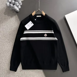 Designer Moncler Wool Sweater Red Lace Autumn Winter And