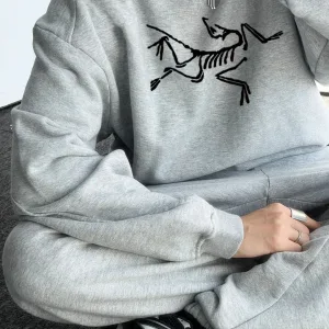 Reps Designer Archaeopteryx Hoodie Black Fleece Suede Autumn