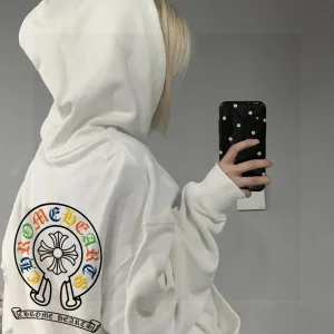 High Quality Super Clone Chrome Hearts Hoodie Red Cotton Fleece