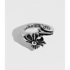 Super Clone Luxury Chrome Hearts Ring Red