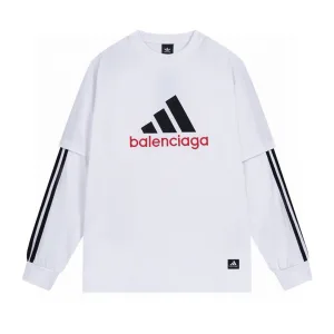 Designer High Quality Balenciaga Long-Sleeved Red Embroidery