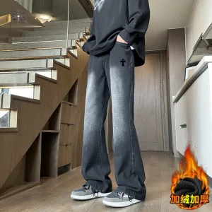 Designer AAA Chrome Hearts Jeans Yellow Fleece Denim