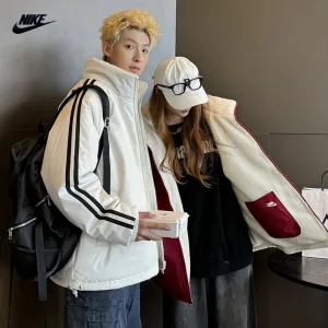 Super Clone Designer Nike Outerwear Red Cotton Wool Lambswool Down Jacquard