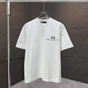 High Quality Yohji Yamamoto Short-Sleeved T-Shirt Black Cotton Pure Autumn Winter