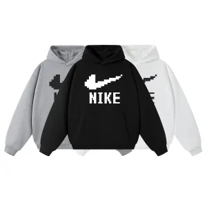 Designer Nike Hoodie Black Cotton