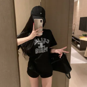1:1 Celine Cotton Short-Sleeved T-Shirt