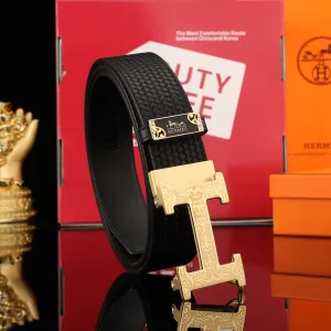 Designer Hermes Men'S Belts Top-Grain Cowhide