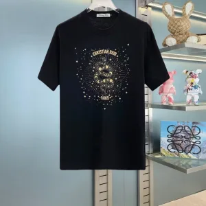Super Clone Reps Dior Short-Sleeved T-Shirt Cotton Fine Plain Weave Understated Luxury