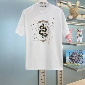 Reps Dior Short-Sleeved T-Shirt Cotton Fine Plain Weave Understated Luxury