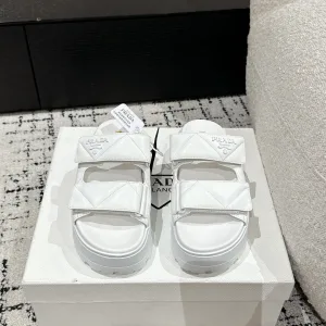 Reps Prada Sandals Ash Sheepskin