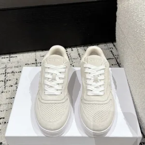 Luxury Super Clone Celine Dresses Red Suede Mesh Rubber Outsole Lace Breathable Leather Patch