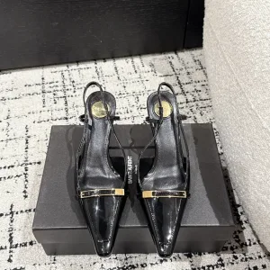 Reps Saint Laurent Sandals Genuine Leather Sheepskin Patent