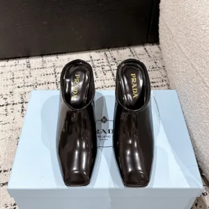 Super Clone AAA Prada High Heels Patent Leather Sophistication Spring Summer