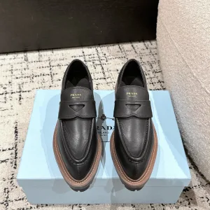 Designer High Quality Prada Loafers Sheepskin Spring