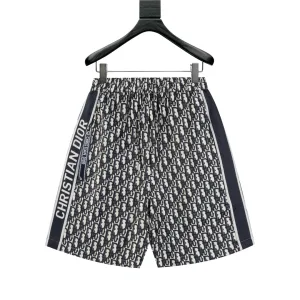 High Quality Luxury Dior Jacquard Shorts