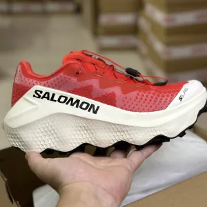 Super Clone Salomon Sneakers Red Mesh Lace Running