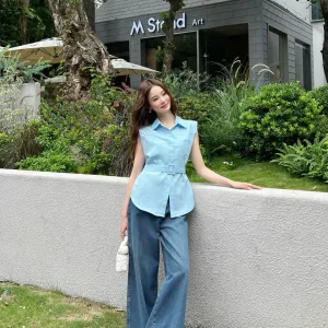 Designer Loewe Cotton Sleeveless Shirt For Spring