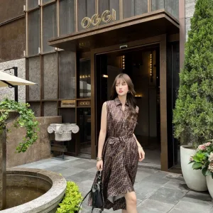 Aaa Designer Fendi Silk Sleeveless