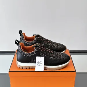 Luxury Designer Hermès Calfskin Sneakers