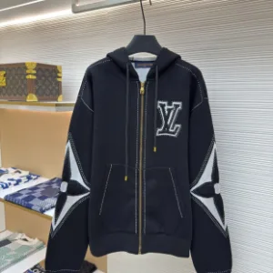 Designer High Quality Louis Vuitton Coat Ash Jacquard Soft Wash