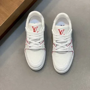 High Quality Luxury Louis Vuitton Calfskin Sneakers