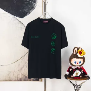 High Quality Gucci Suede Short-Sleeved T-Shirt
