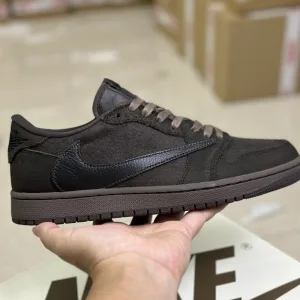 Luxury Jordan Sneakers Brown Velvet