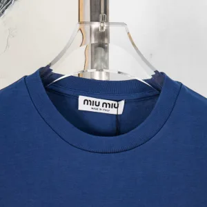 Luxury Miu Miu Cotton Long-Sleeved T-Shirt For Autumn