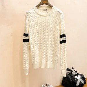 AAA Super Clone Monk Sweaters Ash Wool Autumn Winter And Early Even Stitching