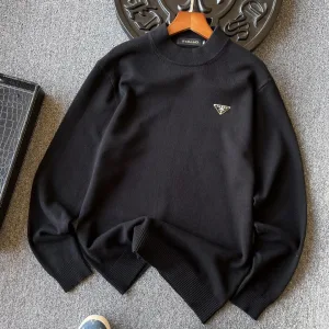 AAA Prada Sweater Red Wool Fine Delicate And Soft To The Touch