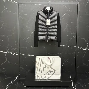 Reps Moncler Outerwear Red Wool Merino Down Side Pockets