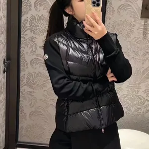 Luxury Super Clone Monk Down Jacket Black Wool