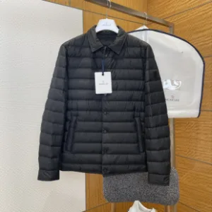 Super Clone Moncler Down Jacket Black Feather Duck Nylon High-Quality Materials