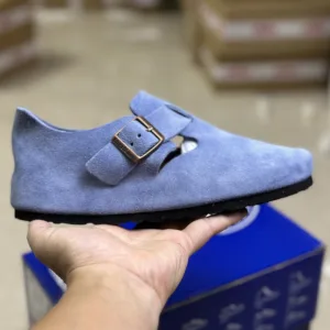 High Quality Luxury Birken Sneakers Red Eva Genuine Leather Suede Cowhide Rubber Sturdy And Durable