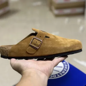 High Quality Birken Sneakers Yellow Eva Genuine Leather Suede Cowhide Rubber Sturdy And Durable