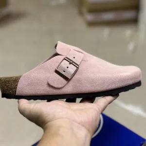 Reps Birken Sneakers Pink Eva Genuine Leather Suede Cowhide Rubber Sturdy And Durable