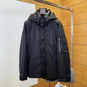 Luxury AAA Prada Down Jacket Ash Cotton Duck