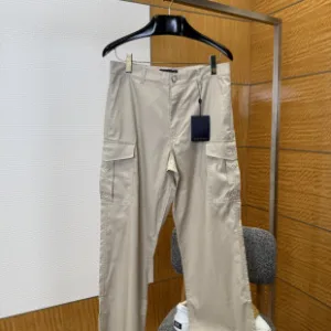 AAA Louis Vuitton Casual Trousers Red Cotton