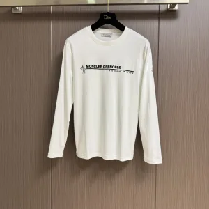 Luxury Super Clone Moncler Long-Sleeved T-Shirt Ash Autumn Winter