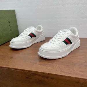 High Quality Luxury Gucci Calfskin Sneakers For Fall