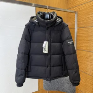 AAA Burberry Outerwear Green Duck Down Nylon Winter Patch
