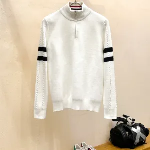 High Quality Monk Sweater Ash Wool Cashmere Spandex Autumn Winter