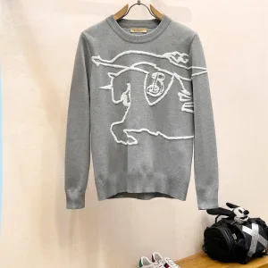AAA Luxury Burberry Sweater Ash Wool Cashmere Spandex Winter